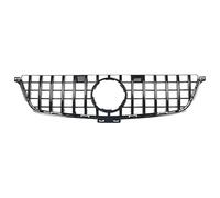Garvee - Rejilla de protección delantera deportiva para Mercedes ML W166 2011-2015 - Doble hoja de ABS negro brillante - Fácil instalación - Accesorio extensor de carrocería resistente - Protección