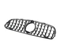 Garvee - Rejilla de protección delantera doble hoja para Mercedes GLC X253/C253 2015-2019 - ABS sólido - Negro brillante deportivo - Fácil instalación - Accesorio tuning exterior - Color GT Silver