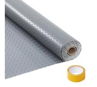 Garvee Rollo de estera de goma, 2,4 x 6 m, PVC, resistente, antideslizante, protector de suelo de placa de diamante, protector de suelo impermeable de 2,2 mm de grosor, para taller, gimnasio
