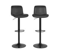 Garvee Silla De Bar Elevable con Rotación 360°, Base De Metal Estable, Material Madera Natural, Fácil De Montar y Limpiar, Ideal para Hogar y Cocina