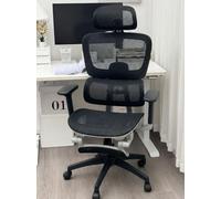 Garvee Silla De Oficina Ergonómica De Malla Transpirable con Soporte Lumbar Ajustable y Reposapiés - Silla De Gaming para Escritorio, Trabajo y Juegos