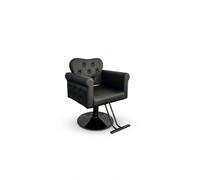 Garvee Silla De Salón Profesional Reclinable y Giratoria - Altura Ajustable con Bomba Hidráulica - Base Metálica Redonda Resistente - Respaldo Acolchado Ergonómico - hasta 150 kg - para Peluquería,