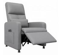 Garvee Sillón reclinable eléctrico con Masaje y Calor - Respaldo Alto ergonómico - Tapizado en Piel sintética PU - Asiento Acolchado, Soporte Lumbar - Puerto USB y Bolsillos Laterales - Ideal para