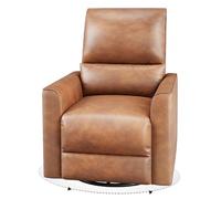 Garvee Sillón reclinable Giratorio de Piel sintética para salón - Respaldo Alto, Asiento Profundo, Soporte Lumbar, reposabrazos Acolchados - Ideal para Dormitorio, Cine en casa y Cuarto de bebé -