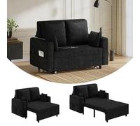 Garvee Sofá Cama 3 En 1 Multifuncional De 56'', Convertible con 4 Almohadas, Carga USB, Portavasos y Bolsillos Laterales - Ideal para Sala De Estar y Dormitorio - Color Gris