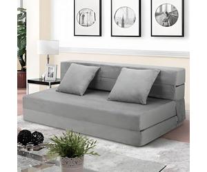 Garvee Sofá Cama Plegable con Almohadas, Sillón Cama Convertible, Sofá Futón Moderno, Sillón Cama Plegable De Espuma Viscoelástica, Cama De Invitados para Sala De Estar y Oficina En Casa.