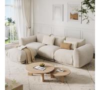 Garvee Sofá De Dos Plazas De Tela De Chenilla Inspirado En Las Nubes - Asiento De 75 Pulgadas De Profundidad, Sofá Modular De 2 Plazas para Sala De Estar Pequeña, Dormitorio u Oficina - Cojín Grueso
