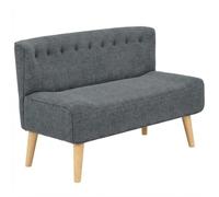 Garvee Sofá Escandinavo Moderno De Dos Plazas - Tapizado En Tela con Patas De Madera Resistentes - Compacto, Ahorra Espacio, Fijo para Salón, Apartamento y Espacios Pequeños