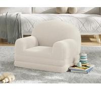 Garvee Sofá Infantil 2 En 1 Convertible y Cómodo para Niños - Tapizado En Felpa Osito Suave - Sillón y Cama Plegable Ideal para Dormitorio, Sala De Juegos o Guardería Niñas y Niños -