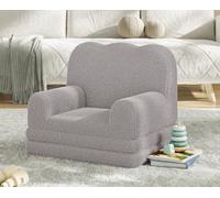 Garvee Sofá Infantil Convertible 2 En 1 para Niños - Sillón De Felpa Muñeco Suave y Plegable Sala De Juegos, Guardería o Dormitorio - Regalo Ideal De Cumpleaños - Color Verde