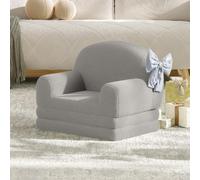 Garvee Sofá para niños, sofá plegable suave 2 en 1, silla para niños pequeños, cómodo sofá convertible a tumbona, muebles para niños para sala de juegos, dormitorio, regalo para cumpleaños, día del