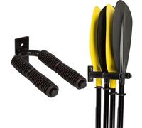 Garvee Soporte De Pared para Remos De Kayak, 6 Palas, Caucho y Hierro Negro
