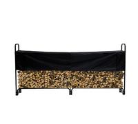 Garvee - Soporte para madera exterior resistente - Acero antioxidante, funda impermeable, gran capacidad 1/2 cuerda, doble refuerzo, para jardín, terraza o interior - Montaje fácil - Tamaño: dos
