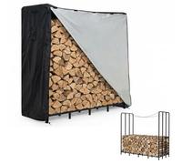Garvee - Soporte para troncos resistente para exterior, almacenamiento de leña sostenible, ideal para jardín, terraza, chimenea, organización óptima de la madera, 185 x 84 x 188 cm