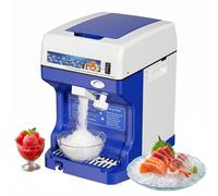 Garvee Trituradora de Hielo Eléctrica 130kg/h, Máquina de Hielo Granizado 1500rpm, Depósito 2L con Cuchillas Acero Inoxidable, Textura Regulable para Granizados, Cócteles y Conservación, Azul