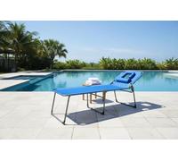 Garvee Tumbona plegable con agujero de lectura, silla reclinable portátil con respaldo ajustable de 5 posiciones, almohada y bolsillo lateral, cama solar con asiento de tela Oxford 600 D para playa