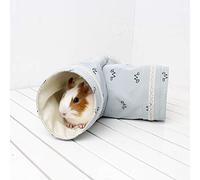 Garvee Túnel de Juego para Hámster Cobaya y Pequeños Animales Tubo de Entrenamiento Plegable 3 Vías para Jaula de Mascotas Escondite Divertido Canal de Ejercicio Duradero Lavable para Hurones Azul