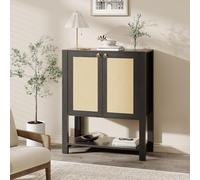 Garvee Zapatero de ratán de 5 Niveles, para Pasillo, salón, salón, Pasillo, Roble Gris