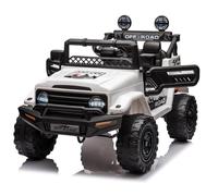 GarveeHome 12V Coche Eléctrico para Niños,Quad Eléctrico para Niños con Suspensión De Muelle con Mando a Distancia, Luces LED, Bluetooth, 3 Velocidades