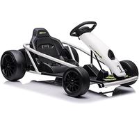 GarveeHome 24 V Gokart, Outdoor Go Kart, 2 Motores de 300 W, Coche eléctrico, 8 km/h, con música y Arranque Suave, para 8-12 años