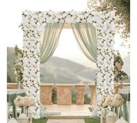 GarveeHome 6 guirnaldas de Flores Artificiales, 50 x 20 cm, Guirnalda de Flores, Guirnalda Decorativa, Flores Artificiales, guirnaldas de Rosas, Enredaderas de Flores, para Bodas, decoración de Mesa