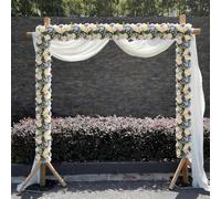 GarveeHome 6 guirnaldas de Flores Artificiales, 50 x 20 cm, Guirnalda de Flores, Guirnalda Decorativa, Flores Artificiales, guirnaldas de Rosas, Enredaderas de Flores, para Bodas, decoración de Mesa