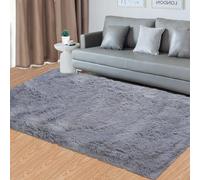 GarveeHome Alfombra Shaggy Suave 60x90cm - Pie De Cama Antideslizante. Pelo Largo De 4cm Ultrasuave. Ideal como Pie De Cama o Cuarto Infantil. Base Segura con Puntos Antideslizantes