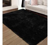 GarveeHome Alfombra Shaggy Suave 60x90cm - Pie De Cama Antideslizante. Pelo Largo De 4cm Ultrasuave. Ideal como Pie De Cama o Cuarto Infantil. Base Segura con Puntos Antideslizantes