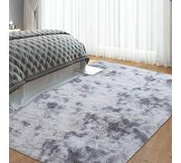 GarveeHome Alfombra Shaggy Suave 80x150cm - Pie De Cama Antideslizante. Pelo Largo De 4cm Ultrasuave. Ideal como Pie De Cama o Cuarto Infantil. Base Segura con Puntos Antideslizantes