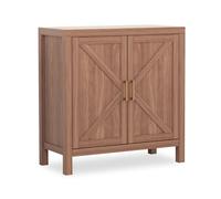 GarveeHome Aparador de almacenamiento de cocina, gabinete de madera con estantes ajustables, cofre de granja Credenza, aparador grande con almacenamiento para cocina, pasillo, entrada, sala de estar