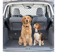 GarveeHome Barrera De Seguridad para Perros En Coche - Malla Transpirable Resistente - Instalación Fácil - Compatible con La Mayoría De Vehículos - Ideal para Maletero y Asiento Trasero