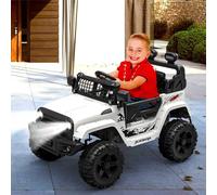 GarveeHome Coche Eléctrico para Niños De 12 v, Quads para Niños con Mando a Distancia De 2,4 GHz, Suspensión por Muelles, Luces LED, Bluetooth, 2 Velocidades, para Niños De 3 a 8 Años