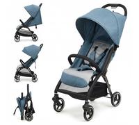 GarveeHome Cochecito de bebé plegable - Respaldo regulable hasta 175° - Ruedas EVA con amortiguación - Hasta 22 kg - Arnés de 5 puntos - Cesta de almacenaje grande - baby stroller para todo terreno