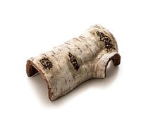 GarveeHome Cueva Decorativa Reptiles De Resina con Aspecto De Madera De Abedul Terrario Natural Y Acuarios Escondite para Geckos Leopardos, Serpientes, Barbados, Tortugas, Anfibios, Gris Marfil