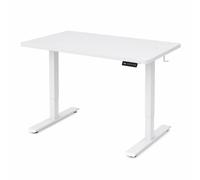 GarveeHome Escritorio con altura regulable eléctricamente, Mesa ergonómica para trabajar sentado o de pie con función de memoria, estructura resistente, patas ajustables y motor silencioso,120 x 60 cm