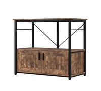 GarveeHome Estante resistente para acuario 40-50 galones con gabinete - Soporta hasta 300 kg - Organizador práctico para peceras, terrarios y accesorios - Ideal hogar y oficina - Marrón