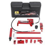 GarveeHome Kit Porta Power Hidráulico Profesional - 4 toneladas - Gato, Bomba, Manguera 1.4m - Reparación de chasis y carrocería de Autos, Herramienta portátil para Taller, camión y Granja