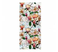 GarveeHome Lámina estática para Ventana con Estampado de Flores, protección Visual Decorativa y protección UV, Aislamiento térmico, autoadhesiva, para salón, Oficina, baño, tamaño: 43 x 200 cm