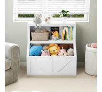GarveeHome Organización práctica - Estantería Infantil de Madera para Libros y Juguetes - Cubículos Grandes - Ideal para Dormitorio, Sala de Juegos, guardería o Escuela - Color Blanco