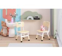 GarveeHome Pack 2 Sillas Infantiles Ajustables - 3 Alturas De 2 a 8 Años