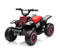 GarveeHome Quad Eléctrico para Niños 6V, Coche Eléctrico para Niños con LED y Música, 1,8 Km/h con Claxon, Arranque con Un Botón, Largo Alcance, ATV para Niños Mayores De 3 Años