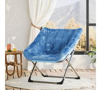 GarveeHome Silla Plegable Cúpula Adultos Piel Sintética - 136kg Azul