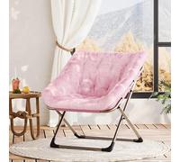 GarveeHome Silla Plegable Cúpula Adultos Piel Sintética - 136kg Rosa