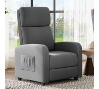 GarveeHome Sillón reclinable reclinable con Respaldo y reposapiés, cómodo sillón reclinable con Aspecto de Lino para salón y Dormitorio