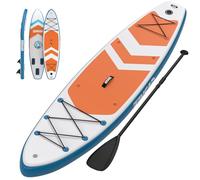 GarveeHome Soporte Inflable para Adultos - Extra Ancho y Estable, Cubierta Antideslizante, 3 Aletas, Kit Completo con Mochila, Correa y Bomba Manual - Fácil de Transportar - 11ft Inflatable Paddle