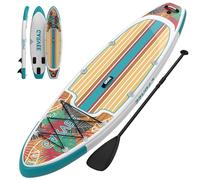 GarveeHome Tabla de Paddle Surf Inflable para Adultos - súper Estable, Cubierta Antideslizante, 3 Aletas - Mochila Ligera, Bomba Manual, Correa de Seguridad - Accesorios completos - Tamaño 10.6ft