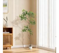 GarveeLife Árbol Artificial Schefflera, 160 cm/200 cm, Plantas Artificiales, Paraguas Grande Schefflera Arboricola para salón, Dormitorio, Oficina, jardín