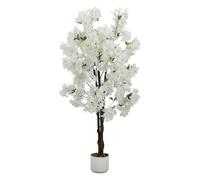 GarveeLife Árbol de Cerezo Artificial 120/150/180 cm en Maceta, Planta Artificial Sakura con Flores para Bodas, salón, Oficina y decoración de Primavera