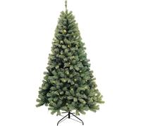 GarveeLife Árbol de Navidad Artificial con iluminación, 210 cm de Alto, con 1350 Ramas y 250 Luces LED, árboles de Navidad de PVC con Soporte de Metal para decoración navideña del hogar, A