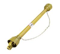GarveeLife Eje de transmisión PTO agrícola para tractor - 1 3/8" 6 estrías, extremos redondos - Ideal para segadora, cortadora rotativa y brush hog - Acero con protector de seguridad - Amarillo,